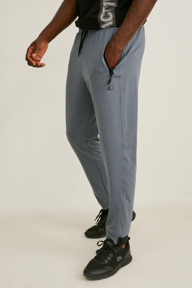 Gray Melange C&A Joggers Men's Trousers | TYPUM-4670