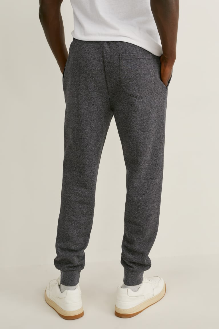 Gray Melange C&A Joggers Organic Cotton Men's Trousers | IJHSY-6524