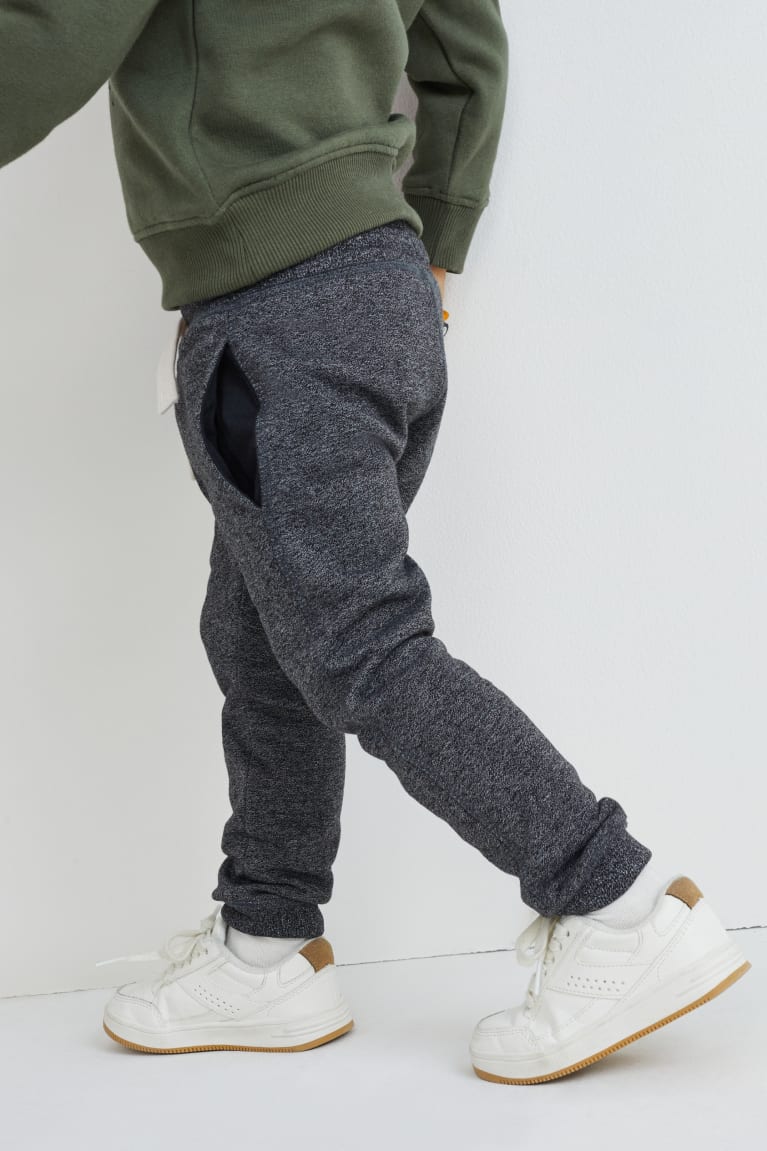 Gray Melange C&A Multipack Of 2 Joggers Boys' Trousers | TGOAE-3780