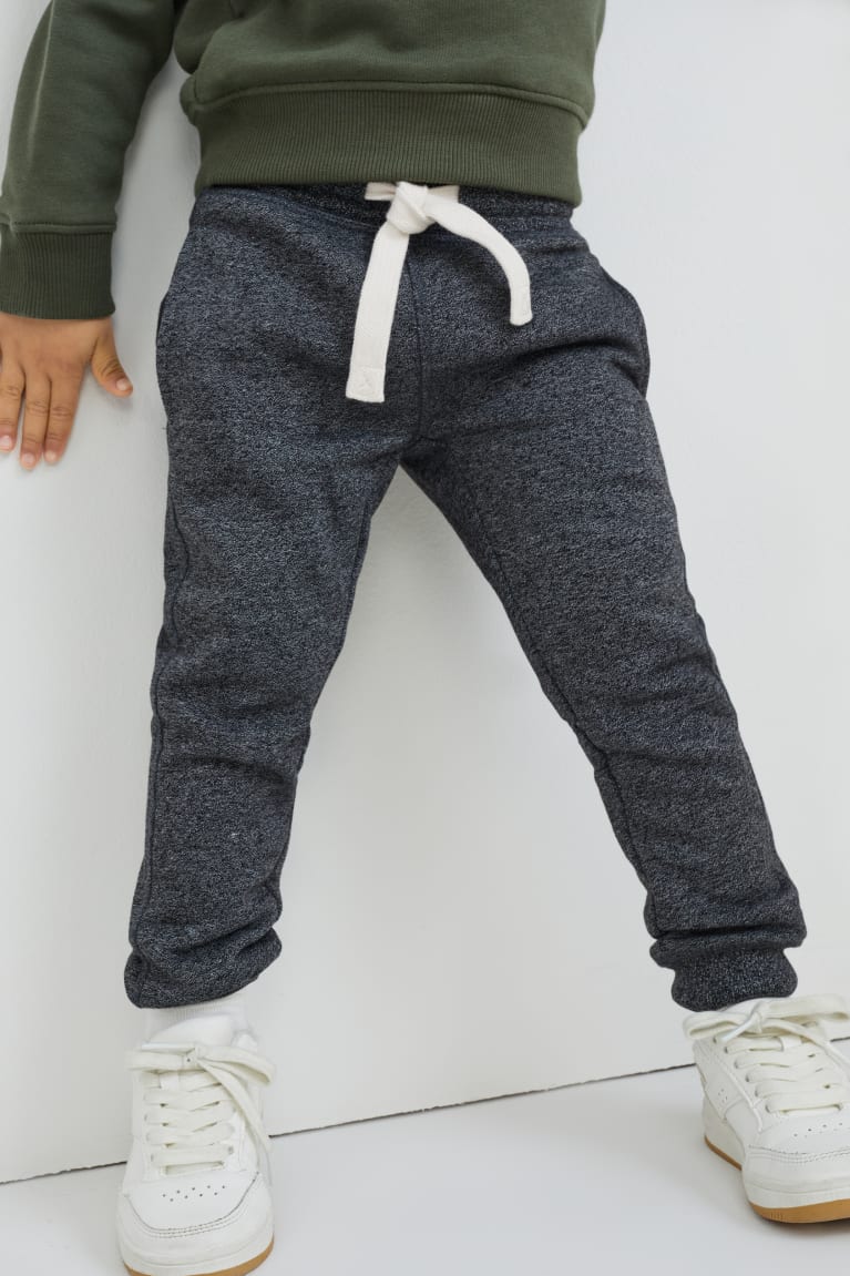 Gray Melange C&A Multipack Of 2 Joggers Boys' Trousers | TGOAE-3780