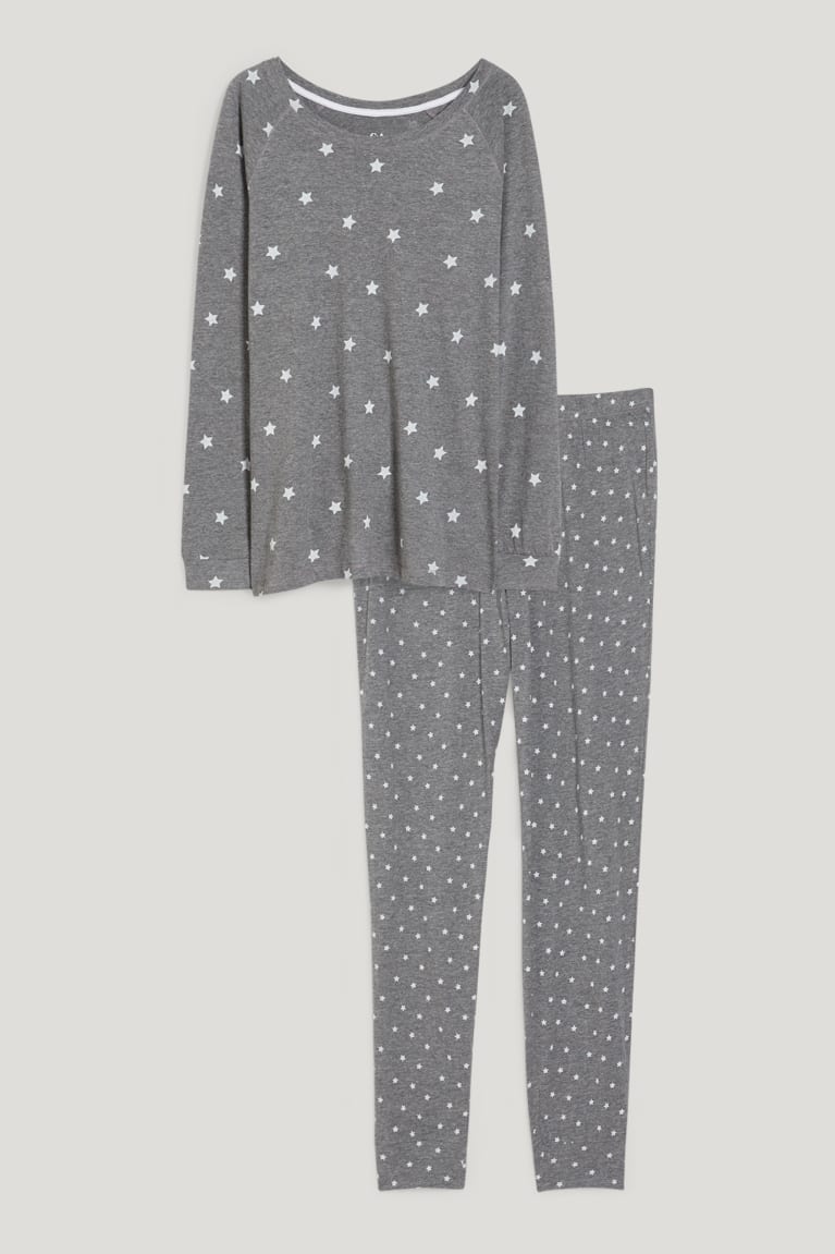 Gray Melange C&A Pyjamas Patterned Women's Nightwear | GSEBO-1670