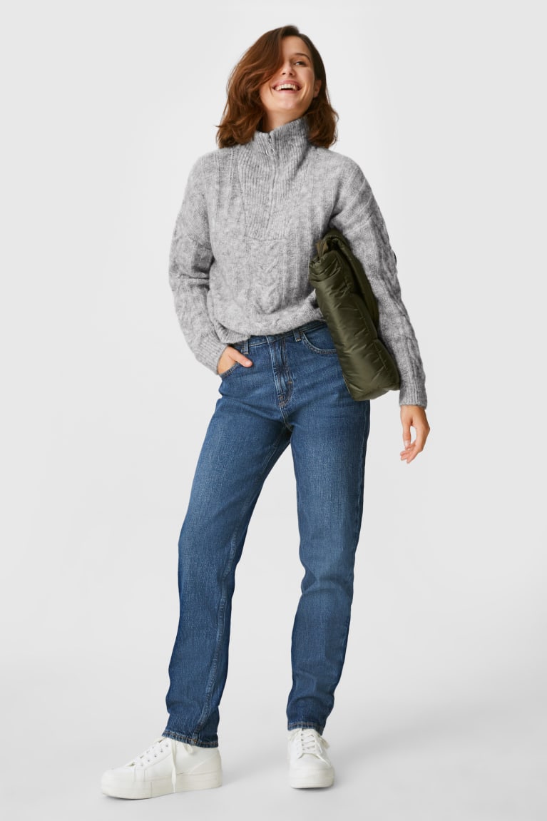 Gray Melange C&A Recycled Women's Jumper | XDYEZ-7049