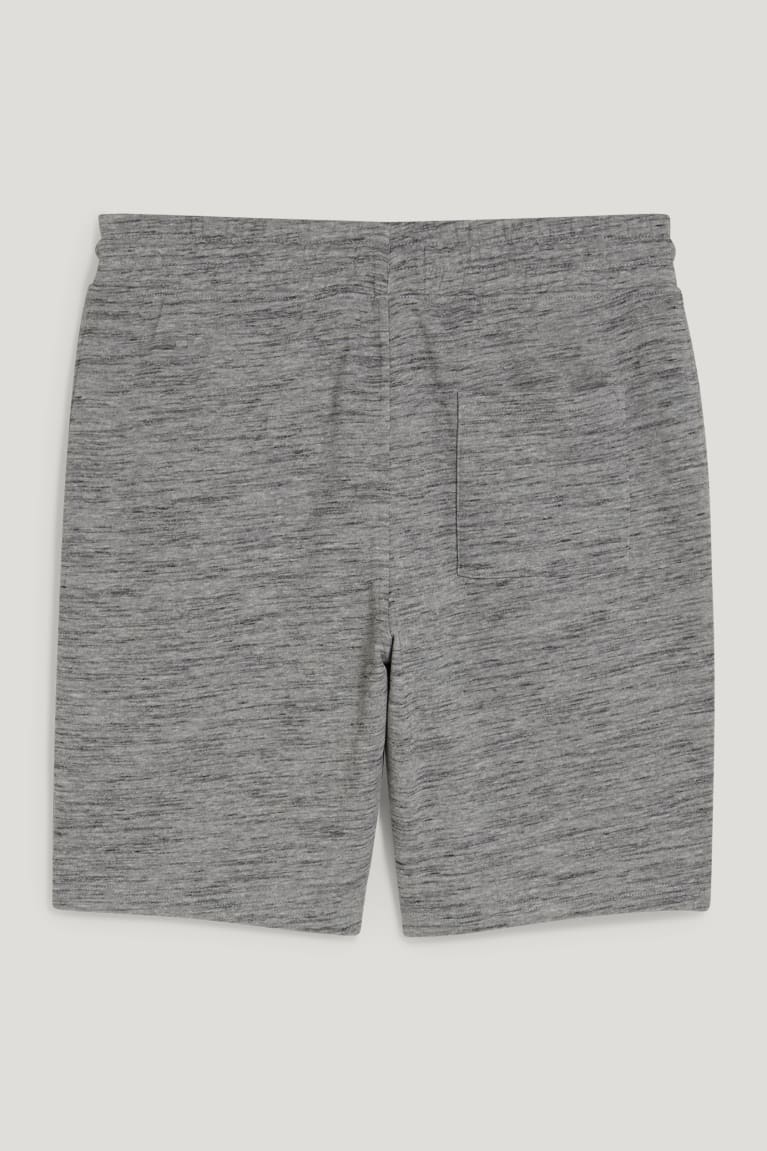 Gray Melange C&A Sweat Men's Shorts | TMQZH-2431