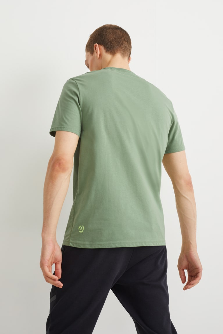 Green C&A Active Men's Top | FHZYG-7210