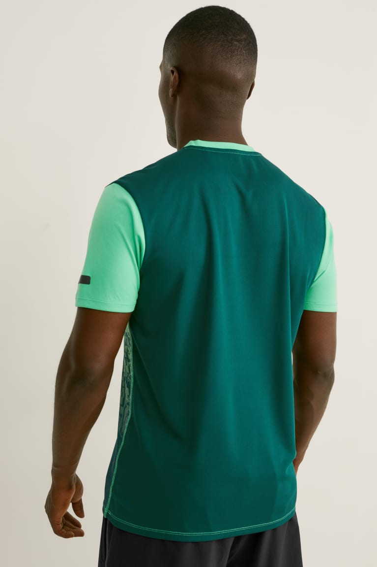 Green C&A Active Men's Top | XFJAD-1360