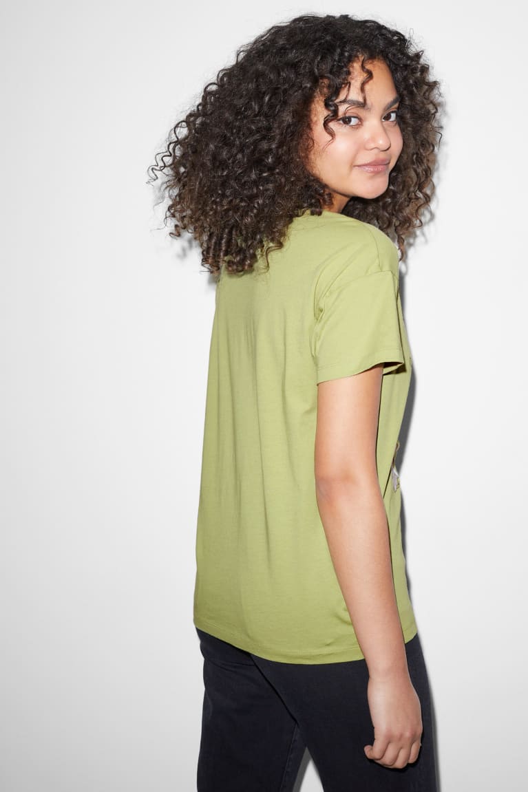 Green C&A Clockhouse Women's T-shirts | LUSMV-5736