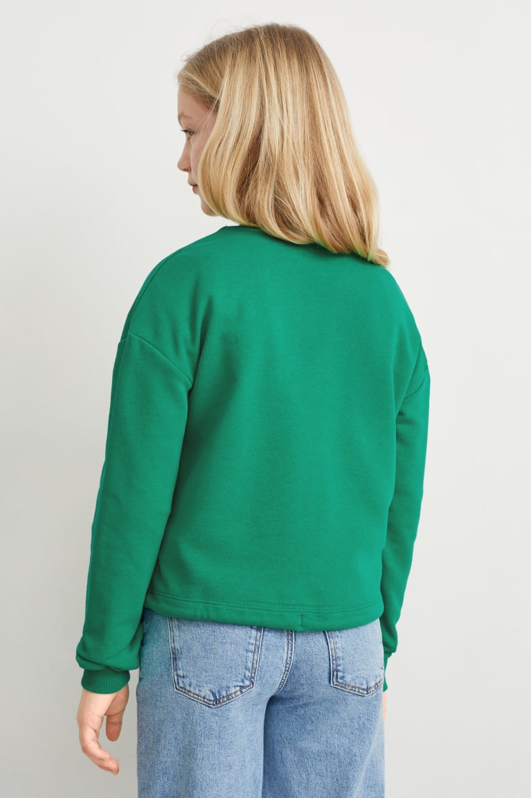 Green C&A Girls' Sweatshirts | NWPYI-7013