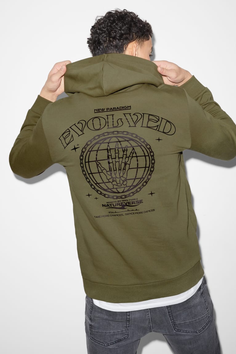 Green C&A Men's Sweatshirts | EITUN-9750