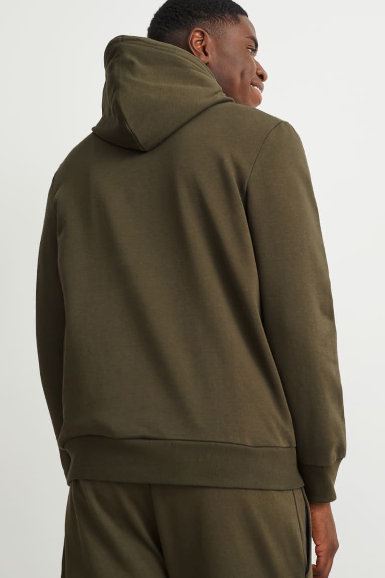 Green C&A Men's Sweatshirts | ZLOSM-4716