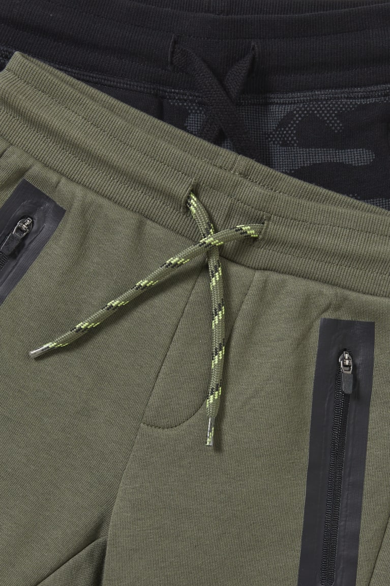 Green C&A Multipack Of 2 Joggers Boys' Trousers | ODBPW-4356