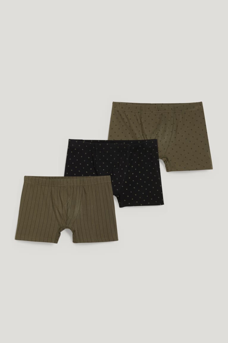 Green C&A Multipack Of 3 Trunks Organic Cotton Lycra® Men's Underwear | QYZCA-2371