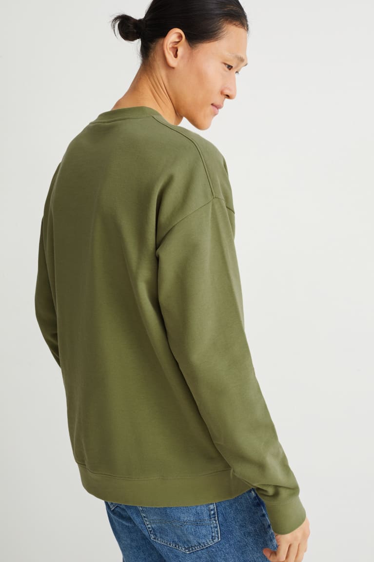 Green C&A With Organic Cotton Men's Sweatshirts | UBNML-5421