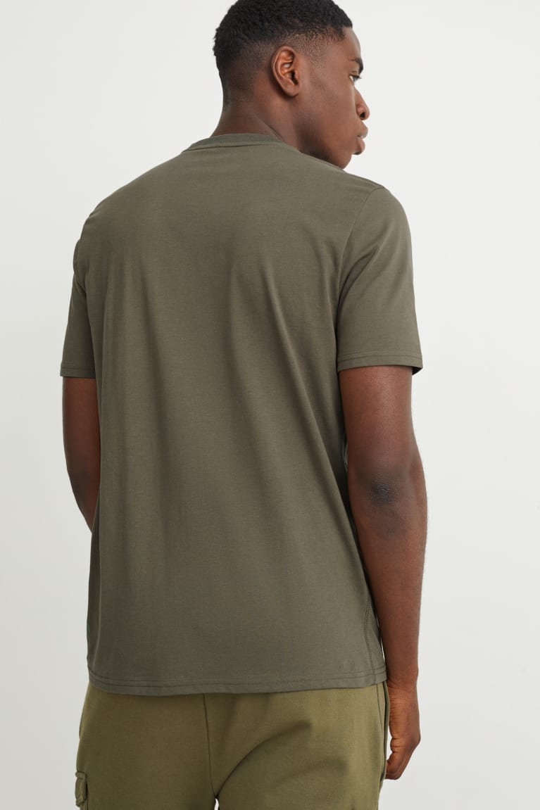 Khaki C&A Active Hiking Men's Top | AUNXH-6073