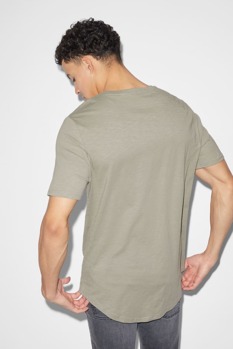 Khaki C&A Men's T-shirts | RLOBD-3905