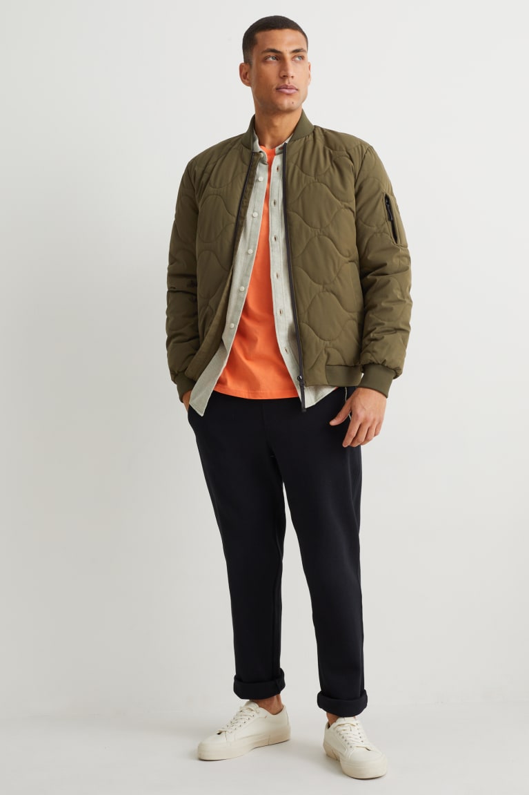 Khaki C&A Technical 4 Way Stretch Men's Jackets | FGWKA-7136