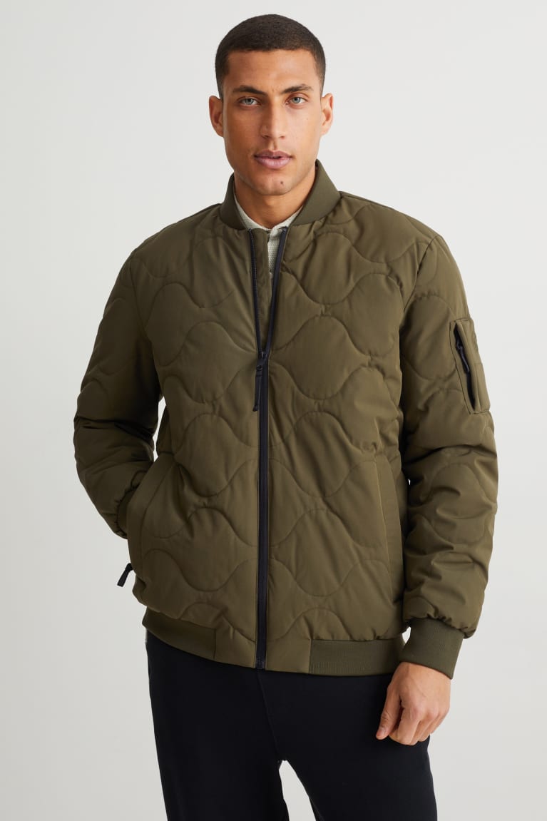 Khaki C&A Technical 4 Way Stretch Men\'s Jackets | FGWKA-7136