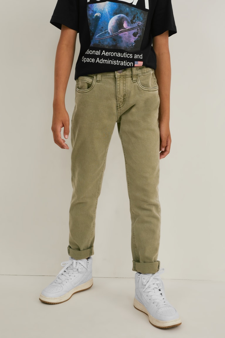 Khaki C&A Trousers Boys' Jeans | RGZPC-5693