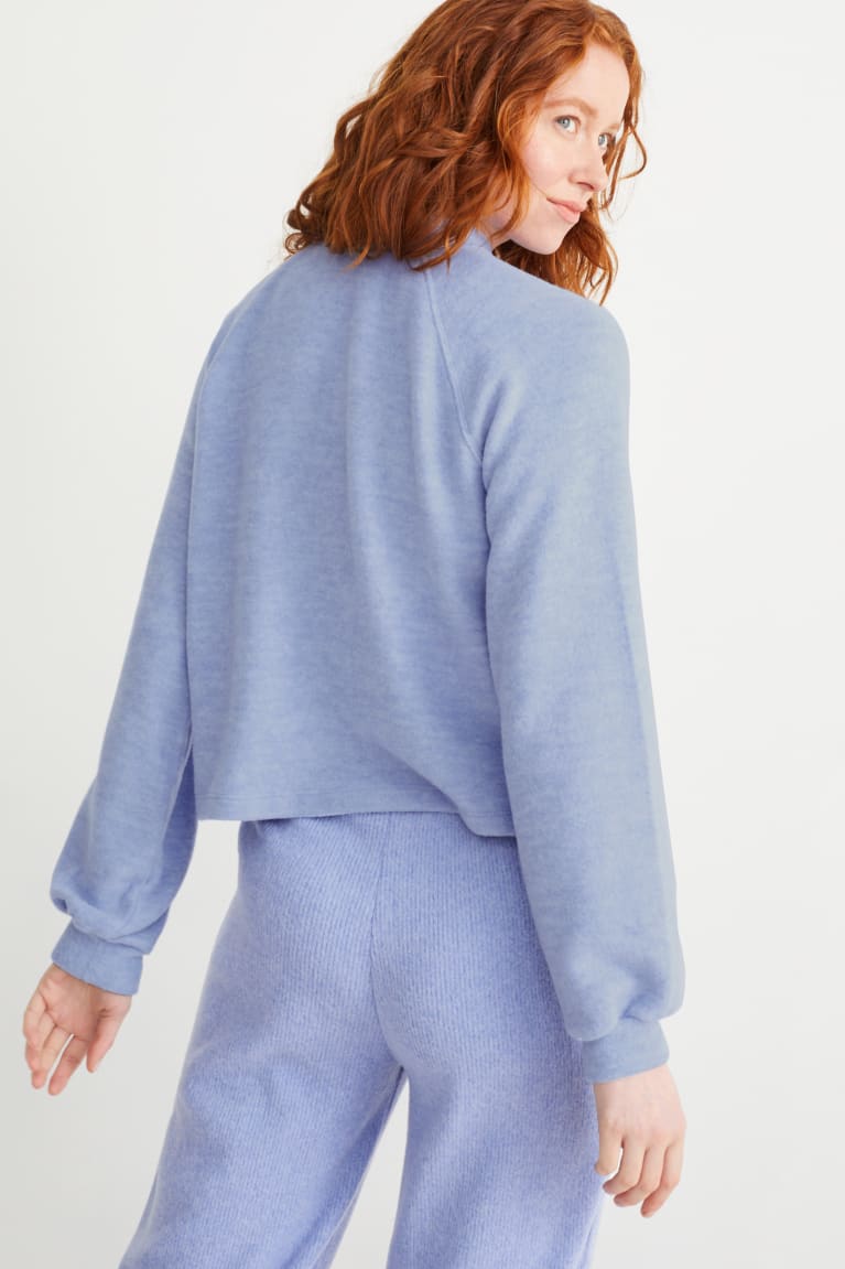 Light Blue C&A Basic Women's Sweatshirts | UHYSQ-0157