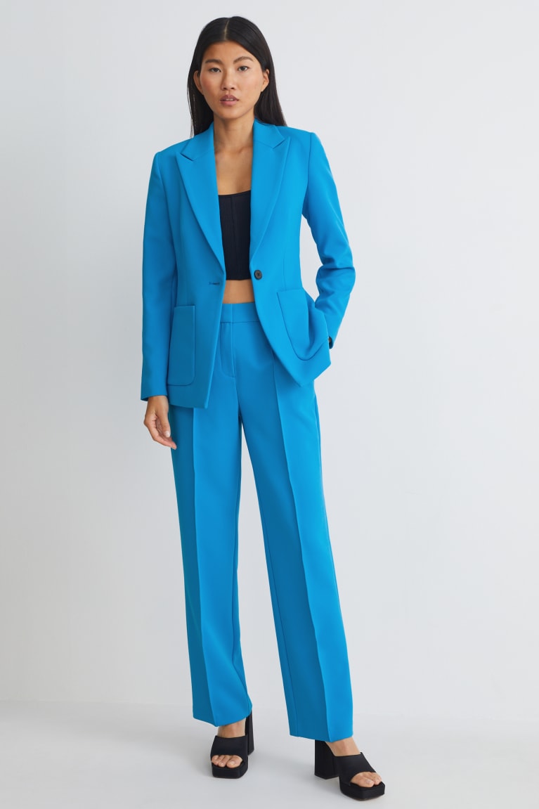 Light Blue C&A Fitted Recycled Women's Blazers | FMPYS-9236