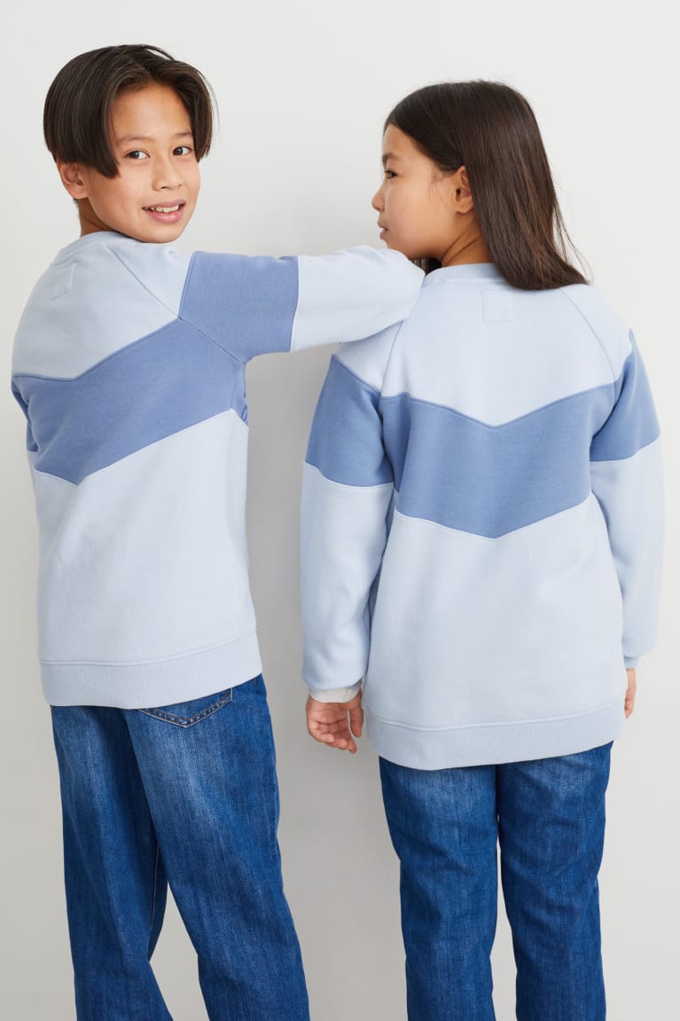 Light Blue C&A Genderneutral Recycled Girls' Sweatshirts | MITPC-3756