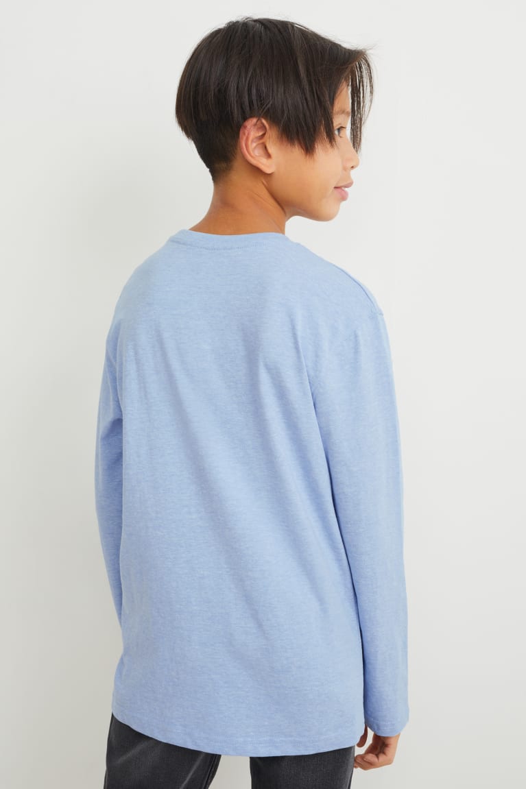 Light Blue C&A Long Sleeve Boys' Top | GJEAH-2451