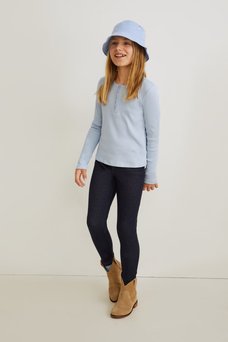 Light Blue C&A Long Sleeve Girls' Top | BMEZX-9013