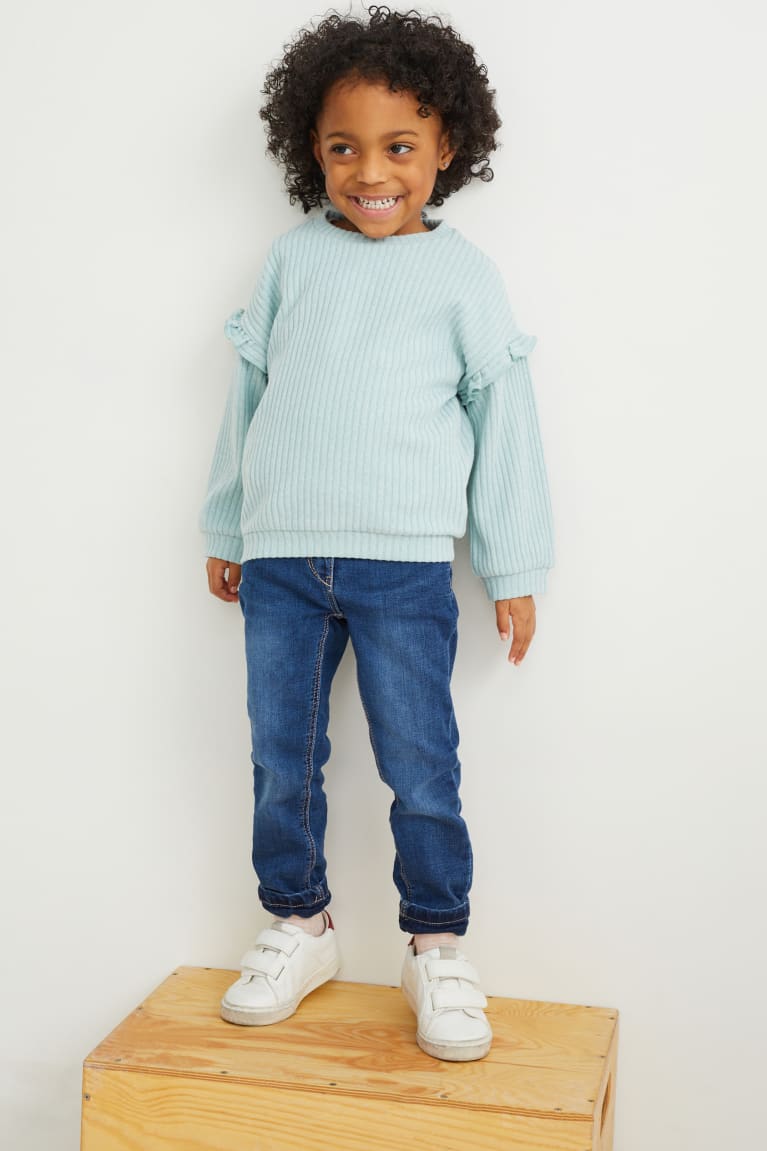 Light Blue C&A Long Sleeve Girls' Top | TEWXH-1935