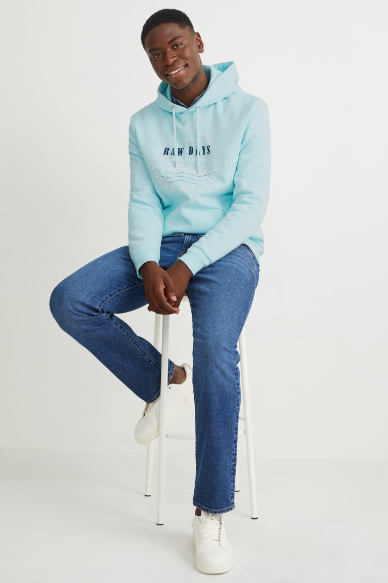 Light Blue C&A Men's Sweatshirts | UEMNI-3510