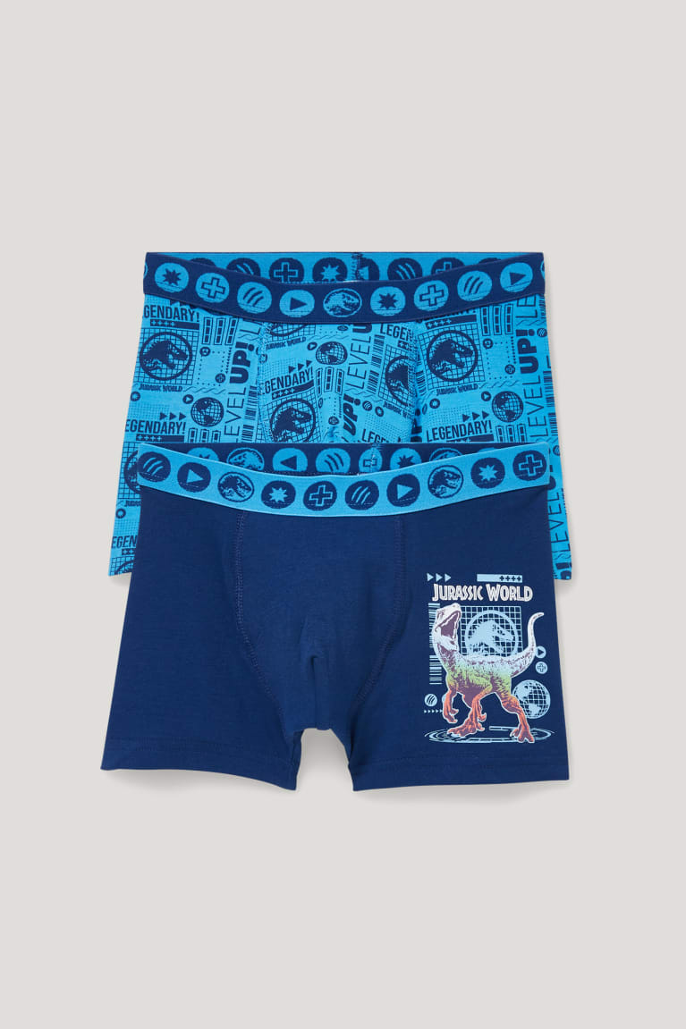 Light Blue C&A Multipack Of 2 Jurassic World Boxer Organic Cotton Boys\' Underwear | BGJDS-3976