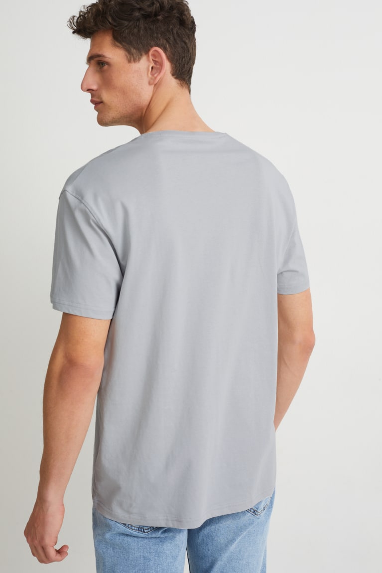 Light Blue C&A Organic Cotton Cradle To Cradle Certified® Gold Men's T-shirts | LJKZG-9185