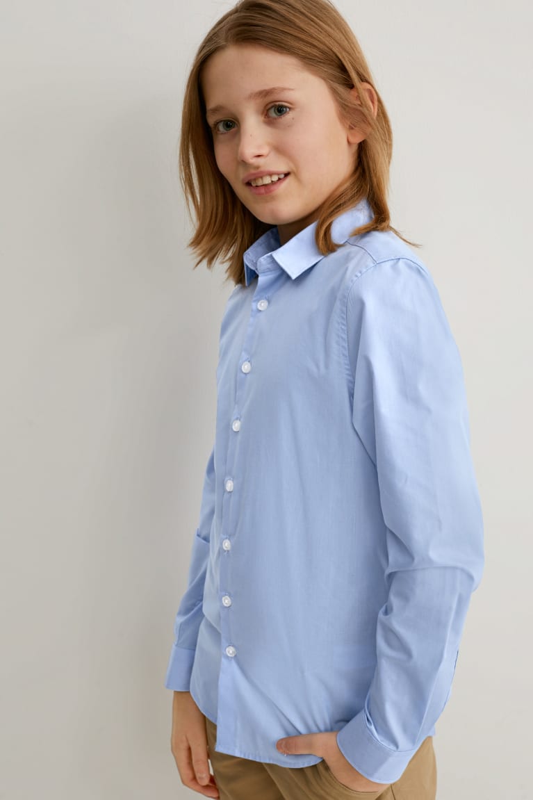 Light Blue C&A Recycled Boys' Shirts | MHAXK-1790