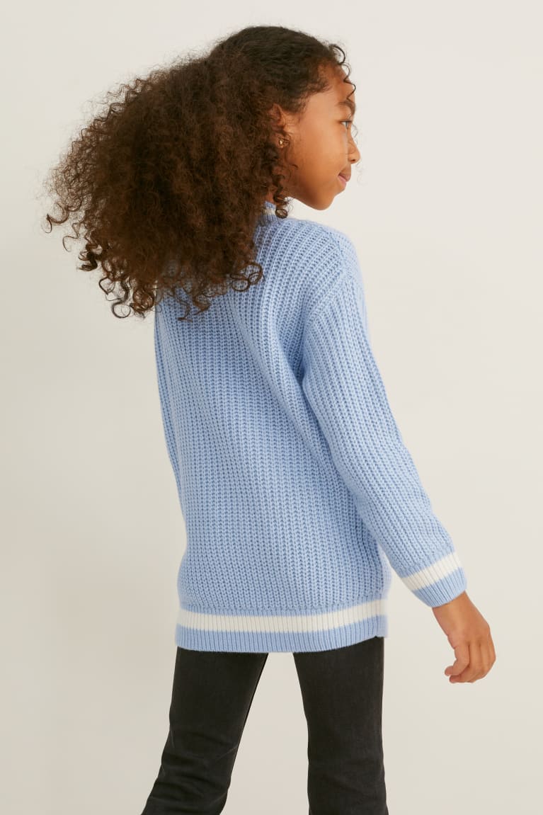 Light Blue C&A Recycled Girls' Jumper | PNIGJ-7091