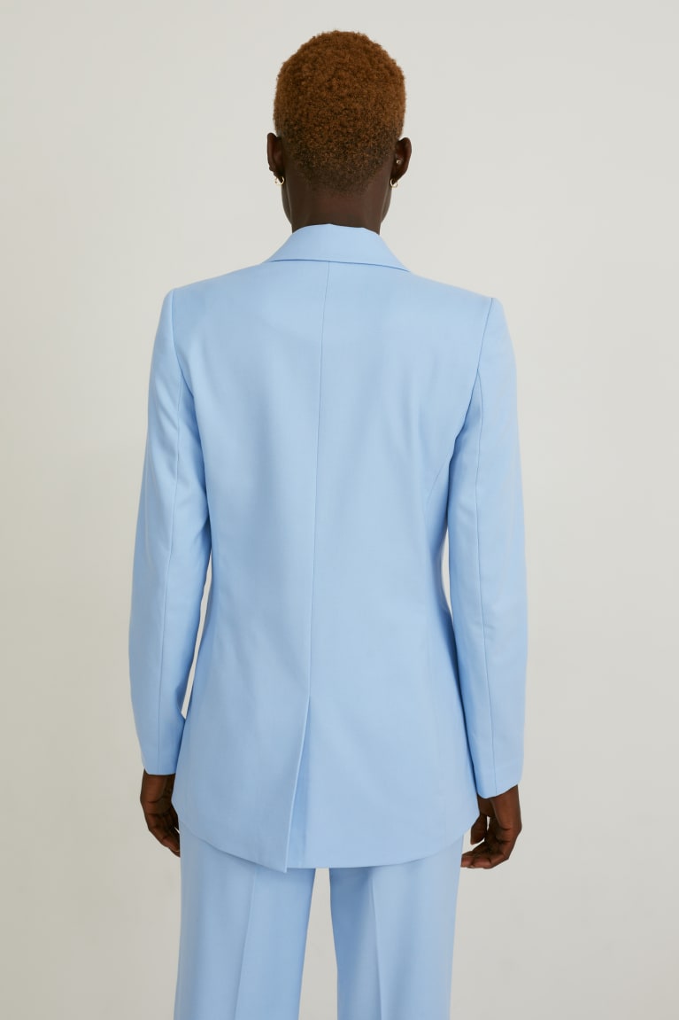 Light Blue C&A Relaxed Fit Women's Blazers | HOZXI-3598