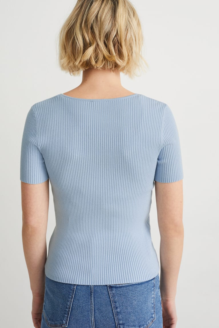 Light Blue C&A With Lenzing™ Ecovero™ Women's Jumper | NPZET-5836