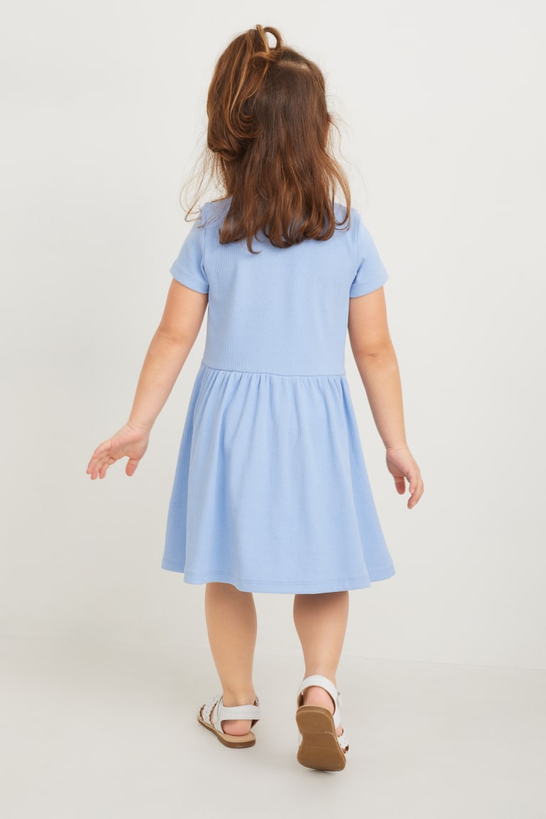 Light Blue C&A With Recycled Cotton Girls' Dress | LPUFG-6857