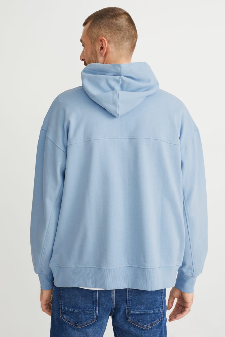 Light Blue C&A With Recycled Polyester Men's Sweatshirts | JUHGC-2615