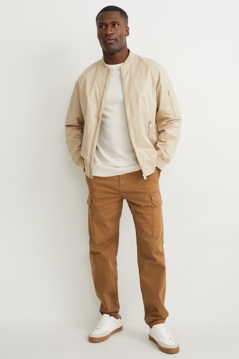 Light Brown C&A Cargo Regular Fit Men\'s Trousers | VPOUI-0376