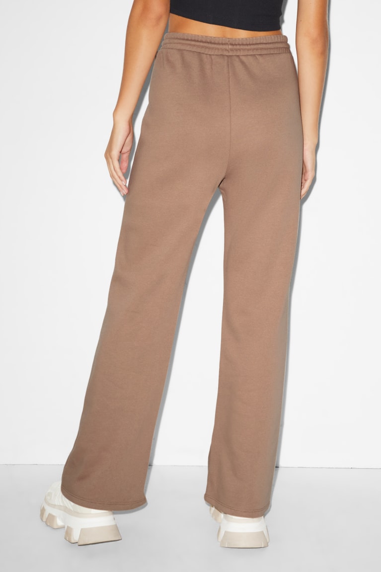 Light Brown C&A Clockhouse Sweat Palazzo Women's Trousers | FCMSV-5428