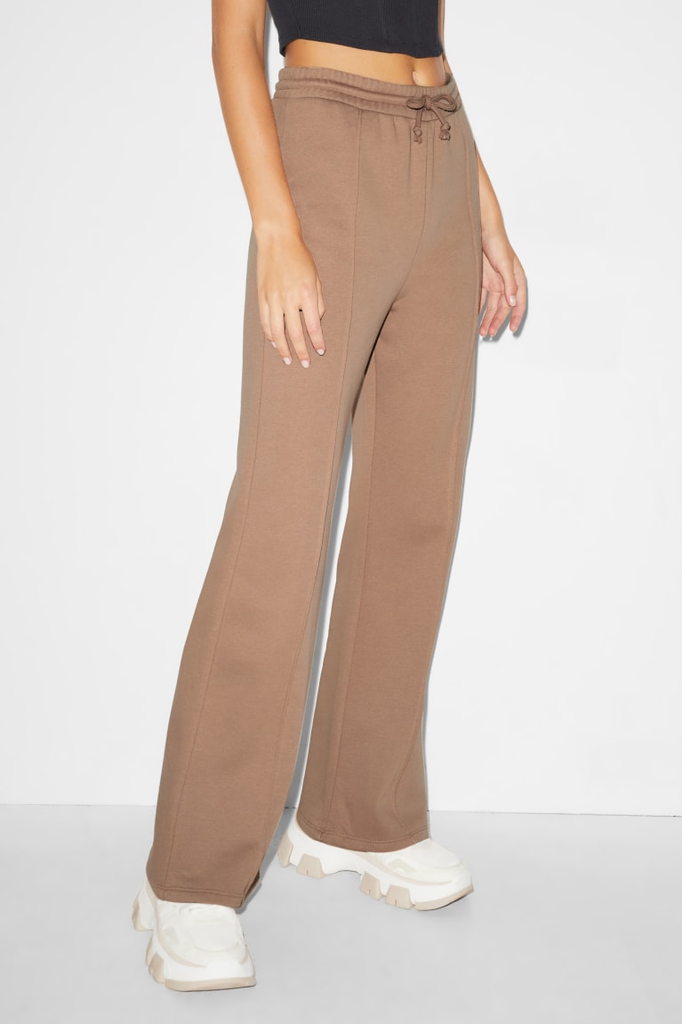 Light Brown C&A Clockhouse Sweat Palazzo Women's Trousers | FCMSV-5428