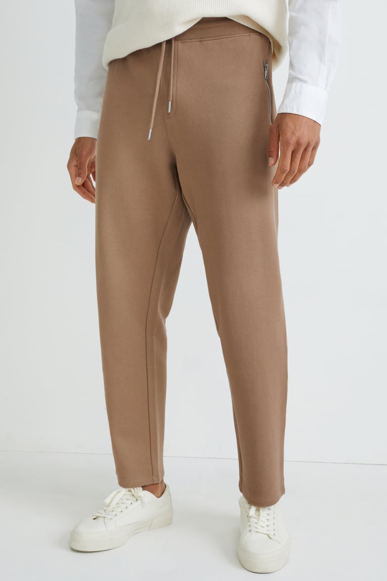 Light Brown C&A Joggers Men's Trousers | QMHKS-7862