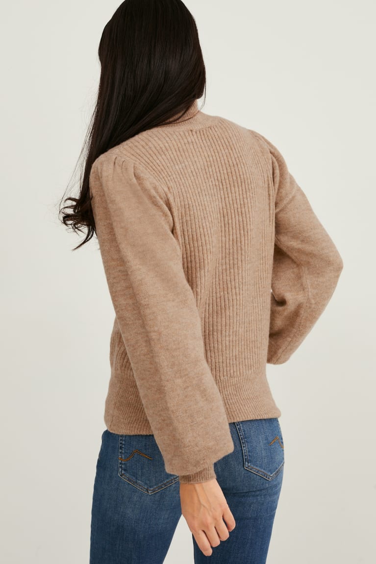 Light Brown C&A Shiny Women's Jumper | XRBSA-9810