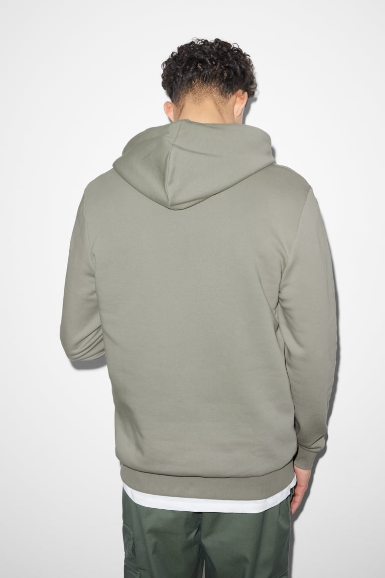 Light Gray C&A Men's Sweatshirts | PCWIQ-0761