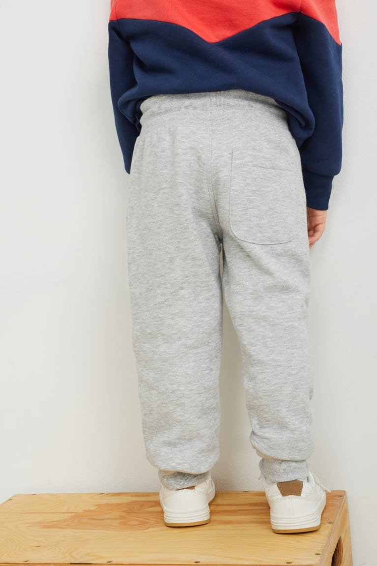 Light Gray Melange C&A Joggers Boys' Trousers | ZTLCS-9786