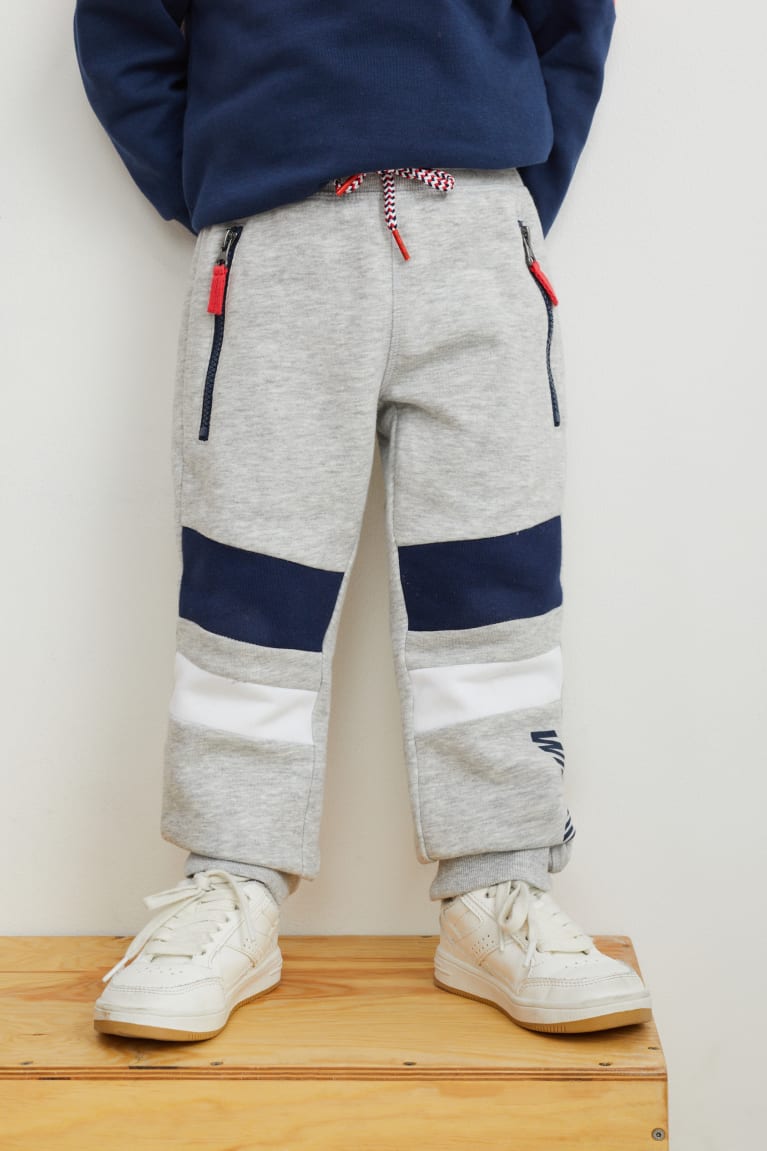 Light Gray Melange C&A Joggers Boys' Trousers | ZTLCS-9786