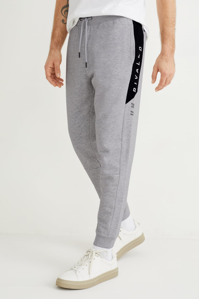 Light Gray Melange C&A Joggers Men's Trousers | WJTFD-1592