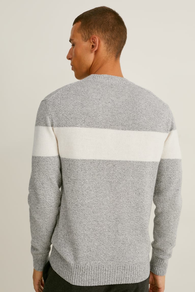 Light Gray Melange C&A Men's Jumper | FRMEA-7251