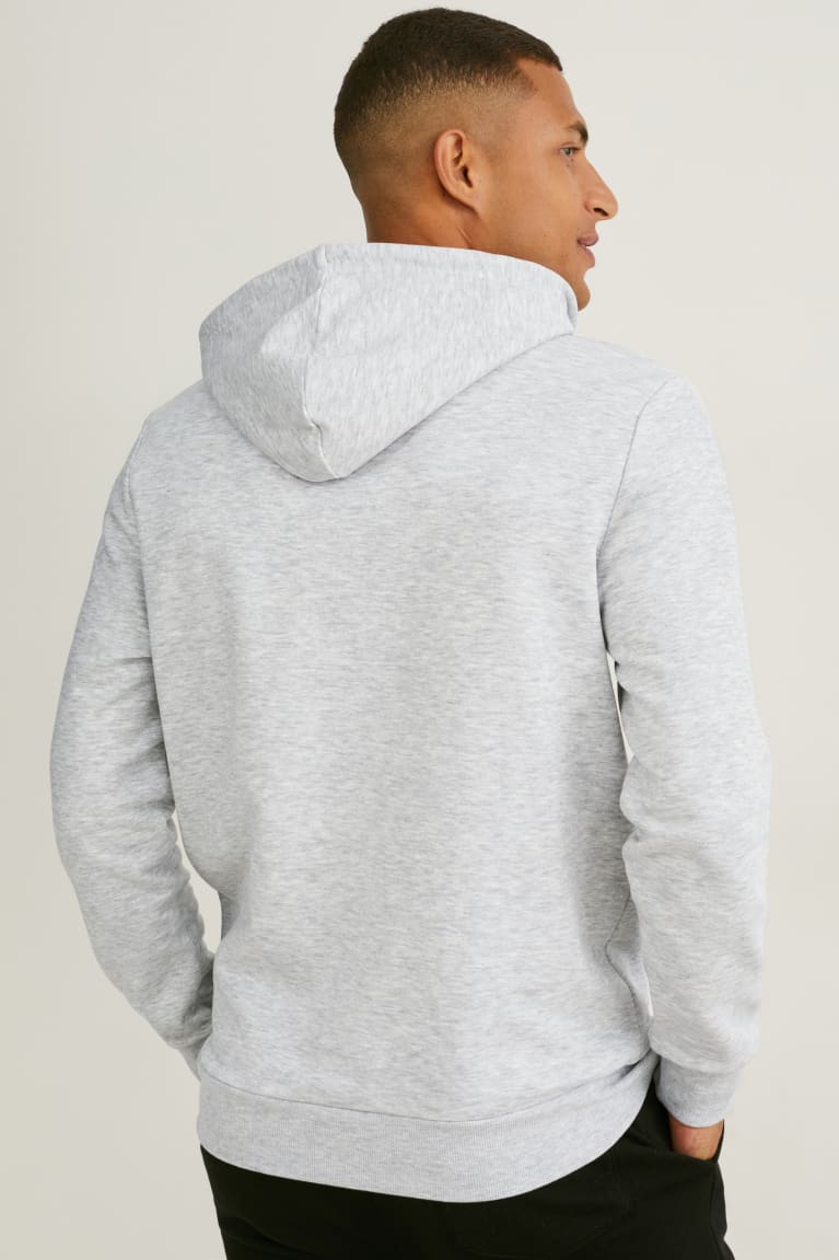 Light Gray Melange C&A Men's Sweatshirts | HYMLZ-2973