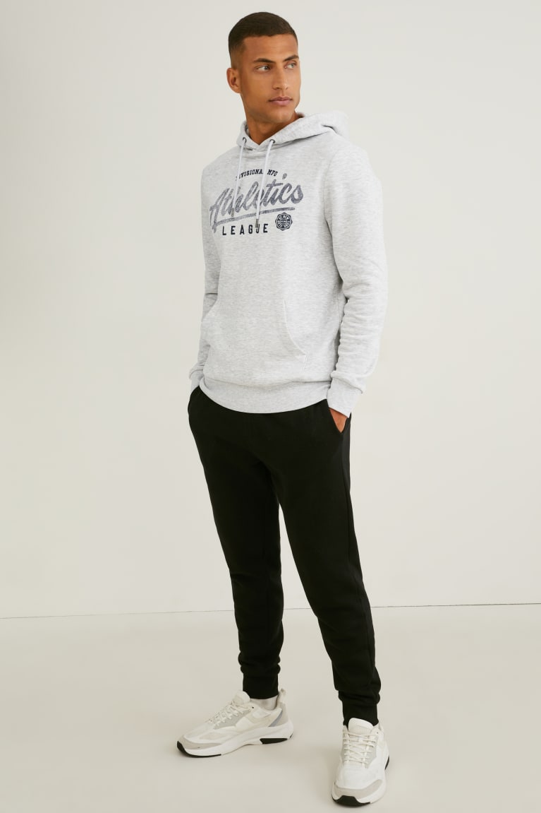 Light Gray Melange C&A Men's Sweatshirts | HYMLZ-2973