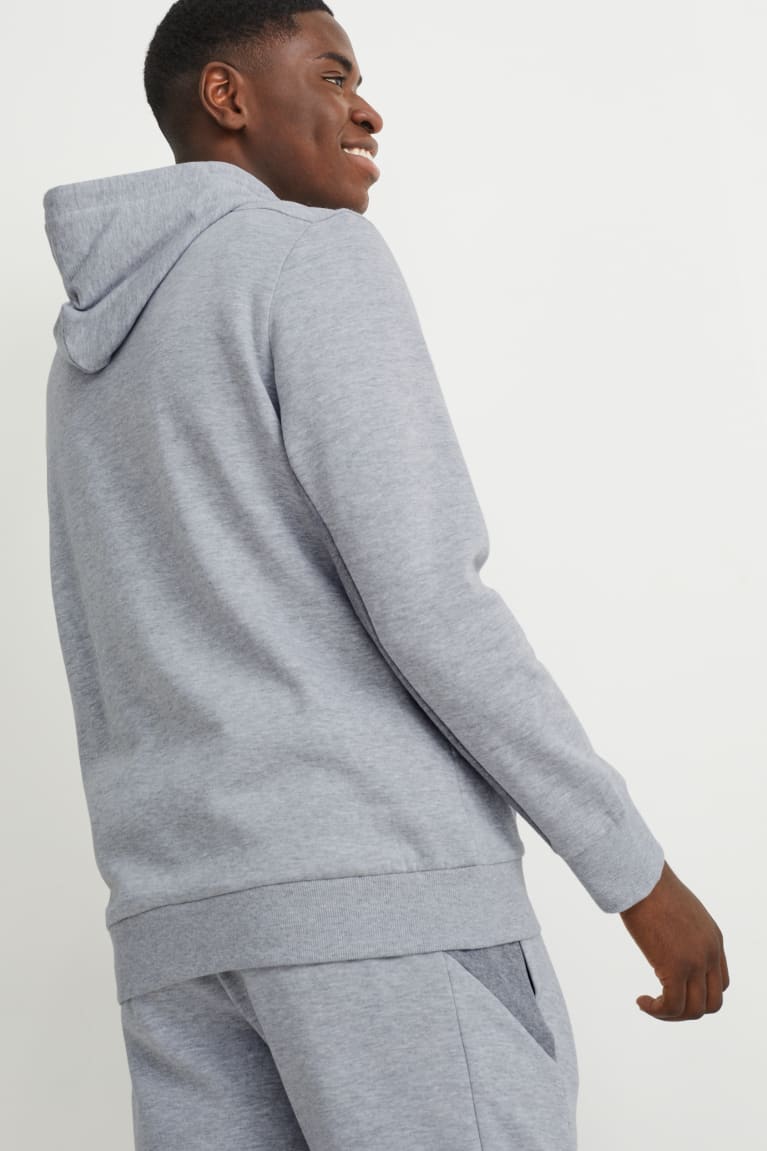 Light Gray Melange C&A Men's Sweatshirts | NPDOX-9473