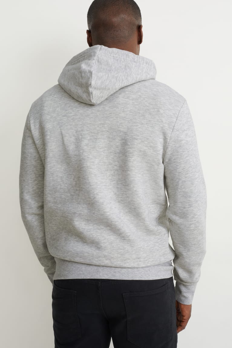 Light Gray Melange C&A Men's Sweatshirts | UKIDJ-4571